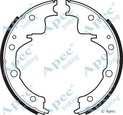 APEC BRAKING shu383 -  Комплект тормозных колодок